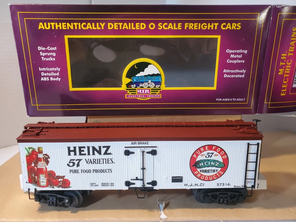 MTH Premier Heinz Pure Foods 1931 36' Woodsided Reefer Car (#57314) 20-94321 - Image 1 of 4