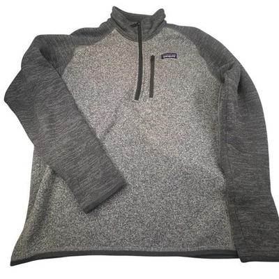 Patagonia Better Sweater Men's Large Gray Fleece Gorpcore 1/4 Zip Hiking Outdoor - Image 1 of 4
