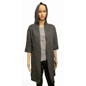 ROYL Mezcla Lana Capucha Mangas 3/4 Suéter Talla S/XS Gris Rumania  - Imagen 1 de 6