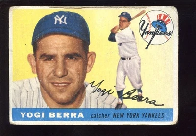 1955 Topps Baseball Card HIGH #198 Yogi Berra ALC New York Yankees - Image 1 of 2