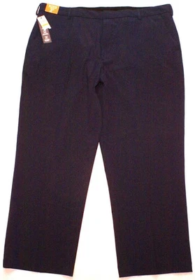 Pantalones de vestir Van Heusen cintura flexible sin planchar protector contra manchas azul marino, para hombre 44X29 Foto 1 de 3