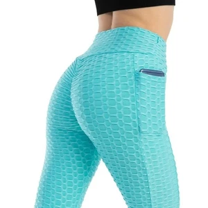Leggings anticellulite snellente con tasca donna, pantalone fitness yoga - Imagen 1 de 9