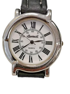 Ingersoll Silver Tone Gents Wrist Watch Working 32mm   J2  G40 - Picture 1 of 12