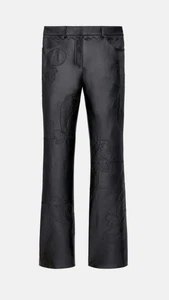 Zara Echt Leder Hose Bootcut Gr. S 36 Neu mit Etikett - Bild 1 von 7