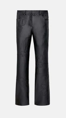 Zara Echt Leder Hose Bootcut Gr. S 36 Neu mit Etikett  - Bild 1 von 4