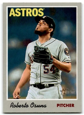 2019 Topps Heritage Roberto Osuna Houston Astros #15 - Image 1 of 2