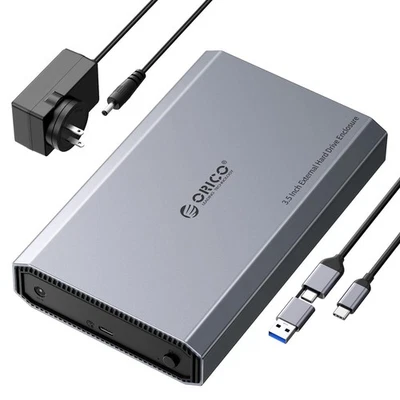 Aluminum 3.5 Hard Drive Enclosure with USB 3.2 Gen 2 6Gbps Transfer Speed, Fi... - Image 1 of 4