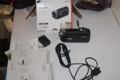 Sony HDR-CX405  Black HD Video Recording Handycam Camcorder Zeiss 60x Battery - Image 1 of 4