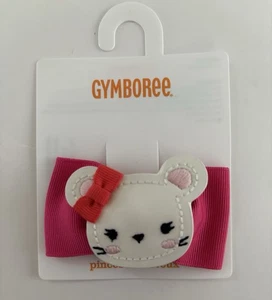 Gymboree Fair Isle Flurry Hair Mouse Pink Bow Barrette Clip NWT - Picture 1 of 2