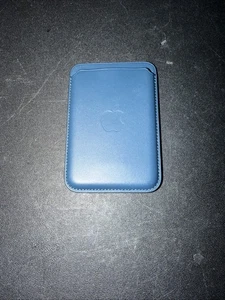 Portafoglio VERA PELLE APPLE MagSafe MHLQ3ZM/A originale 2020 blu baltico - Foto 1 di 2