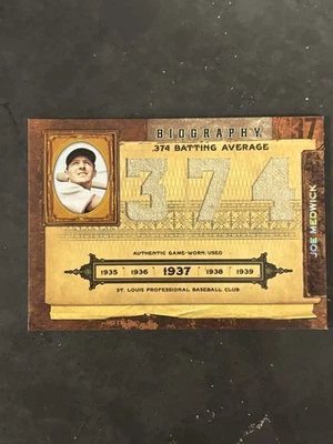 Biografía de playoffs 2001 Joe Medwick #27 usado en juegos 18/50 Foto 1 de 2