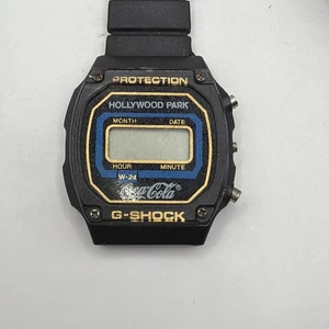 Vintage Digital G Shock Hollywood Park Coca Cola Watch 1980’s Black - Picture 1 of 7