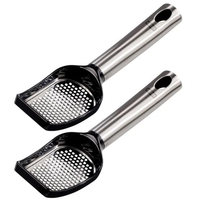 2x PACK Universalreibe Küchenreibe Käsereibe Hand-Reibe Zitronenreibe Edelstahl - Bild 1 von 2