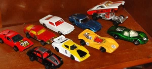 9 Vintage Racing Models Hot Wheels Tomica Matchbox Superfast Corgi and Lesney - Picture 1 of 20