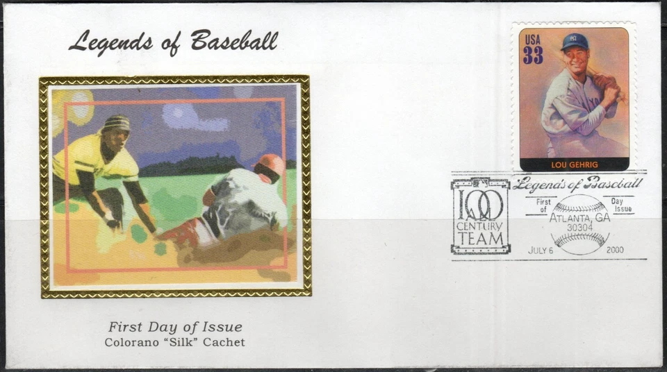 US Scott #3408t "Legends of Baseball" unaddressed FDC - Image 1 of 1