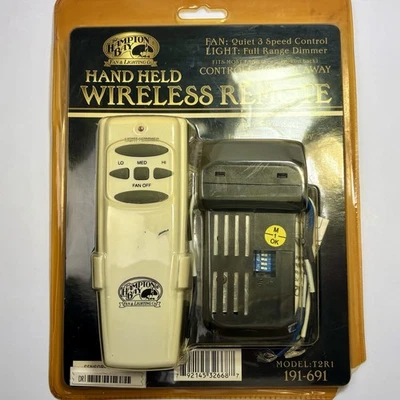 NEW Hampton Bay Hand Held Wireless Remote 191-691 Model T2R1  - Image 1 of 4