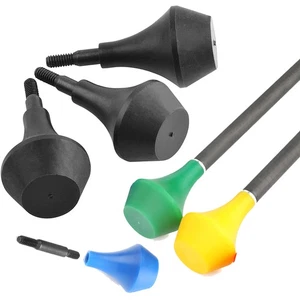 Archery Safety Arrowheads Nylon Screw Broadheads Blunt Point Game Practice Shoot - Picture 1 of 15