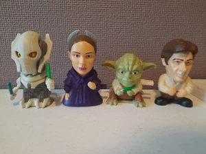 4 Star Wars 2005 Burger King Wind Ups Han Solo ,Yoda , Padme , General Grievous. - Picture 1 of 15