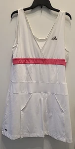 SELTENES ADIDAS FRENCH OPEN ANA IVANOVIC TENNISKLEID XLarge weiß HOT PINK - Bild 1 von 6