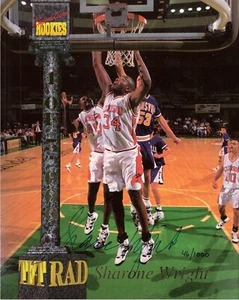 Autogramm 1994 Signature Rookies Sharone Wright Philadelphia 76ers TET RAD - Bild 1 von 1