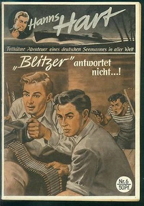 Hanns Hart Nr.6 von 1951 - TOP Z1 Seltene ORIGINAL ABENTEUER ROMANHEFT-RARITÄT - Bild 1 von 2