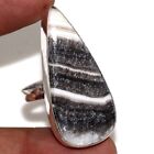 925 Silver Plated-zebra Calcite Ethnic Gemstone Ring Jewelry Us Size-8 Au T155
