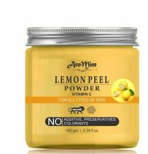 Aromine Natural & Organic Lemon Peel Powder For Brightening Skin Face Mask 100gm