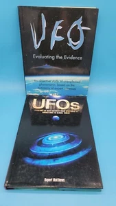 UFOs 2 hardcover book lot A history and Evaluating the Evidence Aliens - Imagen 1 de 6