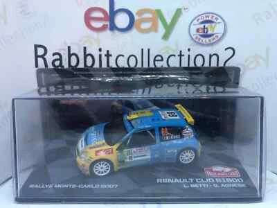 DIE CAST 1/43 " RENAULT CLIO S1600 RALLYE MONTE CARLO 2007 L. BETTI G. AGNESE " - Immagine 1 di 2