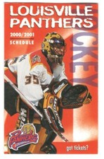 2000-01 Louisville Panthers AHL Hockey Schedule !!! Sprint (2)
