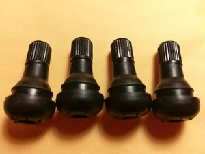 4 Short Valve Stems ATV Polaris Honda Kawasaki TR412 Yamaha Can-Am wheel tire - Picture 1 of 5