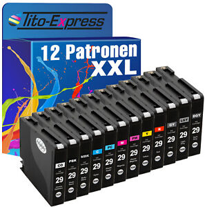 12x Patrone XXL ProSerie für Canon PGI-29 Pixma Pro 1