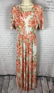 Handmade Floral Dress Women's Long Stretchy Peasant Country Boho (C90) - Picture 1 of 9