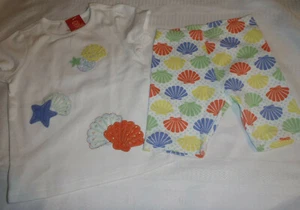Gymboree Mermaid Magic Size 5 NWT Top EUC Bike Shorts Outfit - Picture 1 of 4