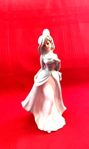 Viktorianische Dame im eleganten Abendkleid glasierte Keramik Figur Made in Japan - Bild 1 von 14