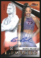2021 Topps Finest WWE Legacies Autographs Orange Bianca Belair Auto /25