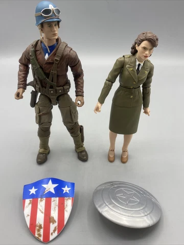 Marvel Legends Captain America First Avenger Steve Rogers & Peggy Carter Figures Cover