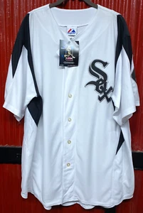 Majestic Chicago White Sox Button Up Jersey #24 Joe Crede Size XL White NWT - Picture 1 of 10