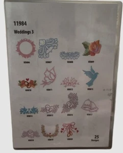OESD embroidery designs Wedding  11984 Wedding Embroidery 25 Designs - Picture 1 of 4