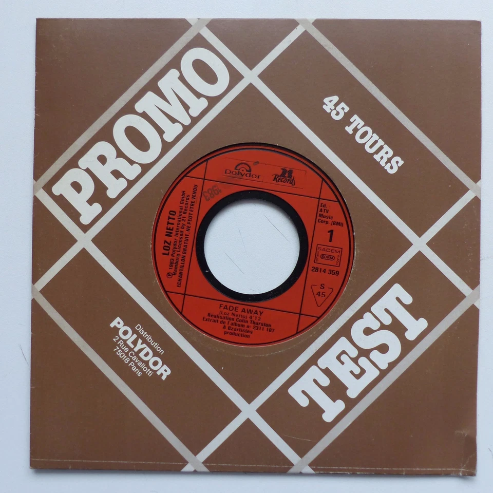 LOZ NETTO Fade away / show me 2814359  PROMO JUKE BOX RTL - Bild 1 von 1