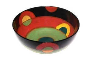 "Ciotola rotonda ceramica dipinta a mano 25 cm MAGU ""SAMBA" - Foto 1 di 1