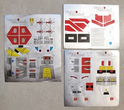TRANSFORMERS G1 COMPUTRON STICKER SHEET NEW! AUTOBOT TECHNOBOTS LABELS DECALS - Image 1 of 2
