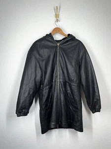 Vintage Wilson Leather Jacket Womens Faux Fur Lined Large Heavyweight Warm - Picture 1 of 5