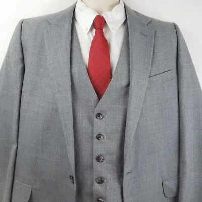 Petrocelli Blazer спортивное пальто и жилет жилет комплект мужской 40L серый однобортный - Изображение 1 из 4