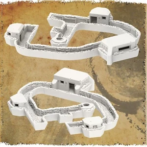 Modulares Einbau-Grabensystem 28mm WW2 Gelände Bolt Action 40K Grabenkreuzzug - Bild 1 von 16