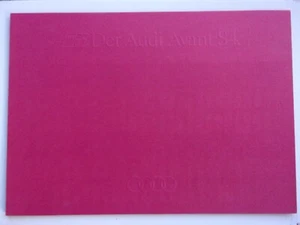 AUDI AVANT S4 1992 German Mkt Large Format Prestige Brochure in Card Portfolio - Picture 1 of 4