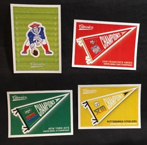 2018 Panini Classics Football Pennant and Team Logo Stickers Lot You Pick