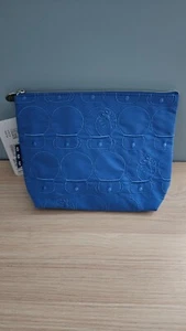 Borsa cancelleria cosmetica tascabile limitata Sanrio Doraemon Japan blu poliestere nuova - Foto 1 di 10