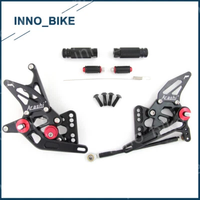 GSXR 1000 2005 2006 juegos traseros reposapiés estriberas para Suzuki GSXR1000 05 06 K5 K6 Foto 1 de 3