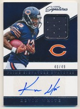 2016 Prime Signatures Prime Signature Swatches #29 Kevin White Auto Jersey /49